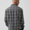 Camisa holgada de franela de algodón orgánico