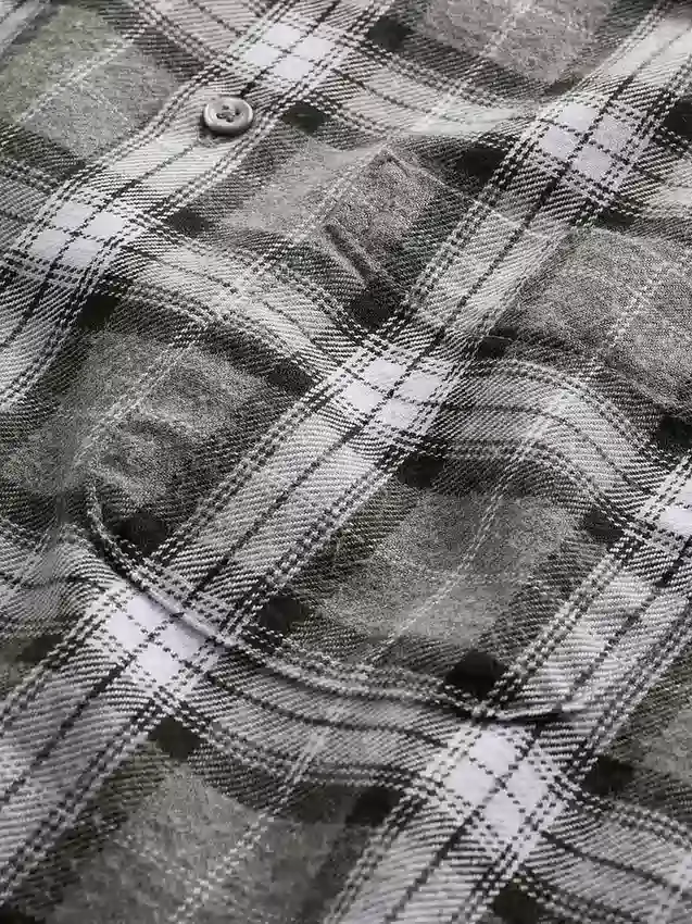 Camisa holgada de franela de algodón orgánico
