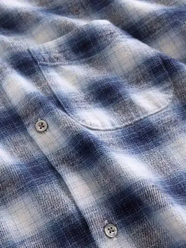 Camisa holgada de franela de algodón orgánico