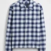 Camisa holgada de franela de algodón orgánico