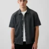 Camisa holgada de mezclilla