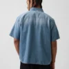Camisa holgada de mezclilla
