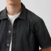 Camisa holgada de mezclilla