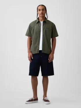 Camisa holgada de popelín
