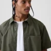 Camisa holgada de popelín