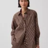 Camisa holgada de popelín de algodón orgánico
