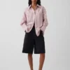 Camisa holgada de popelín de algodón orgánico