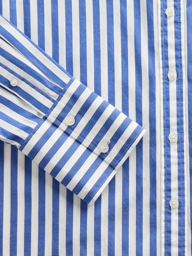 Camisa holgada de popelín de algodón orgánico
