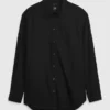 Camisa holgada de popelín de algodón orgánico
