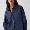 Camisa holgada de popelín de algodón orgánico