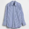 Camisa holgada de popelín de algodón orgánico