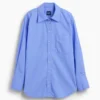 Camisa holgada de popelín de algodón orgánico