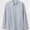 Camisa holgada de popelín de algodón orgánico