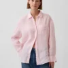Camisa oversize 100 % lino