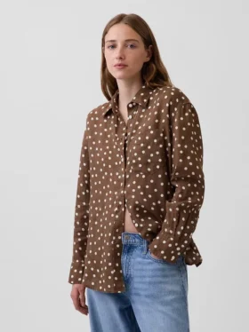 Camisa oversize 100 % lino