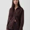Camisa oversize 100 % lino