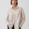 Camisa oversize 100 % lino