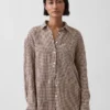 Camisa oversize 100 % lino