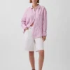 Camisa oversize 100 % lino
