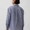 Camisa oversize 100 % lino