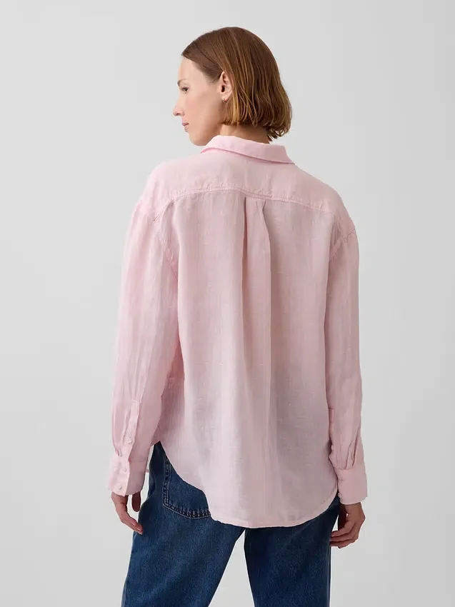 Camisa oversize 100 % lino