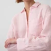 Camisa oversize 100 % lino