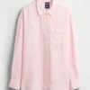 Camisa oversize 100 % lino