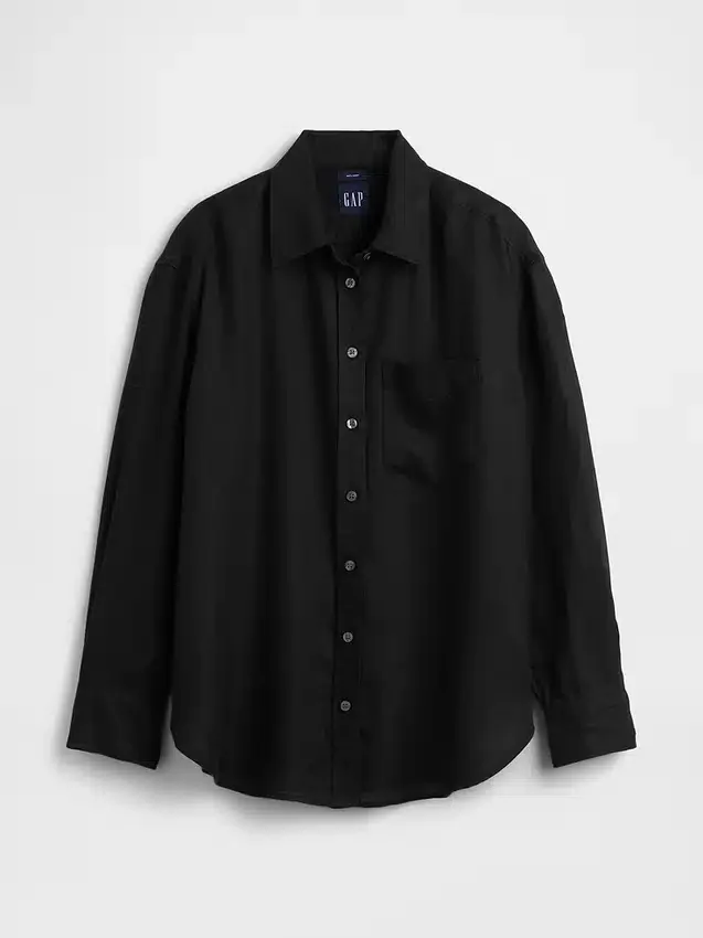 Camisa oversize 100 % lino