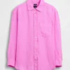 Camisa oversize 100 % lino