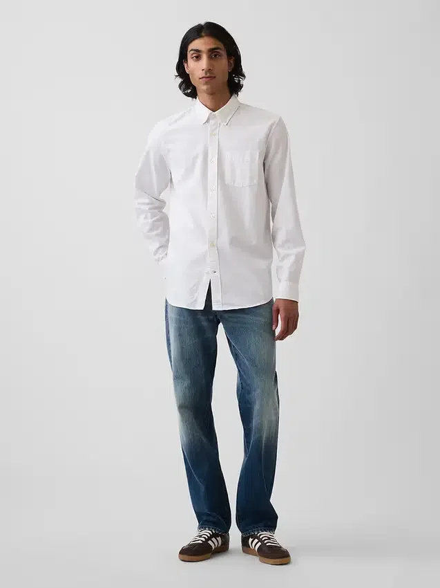 Camisa Oxford con botones