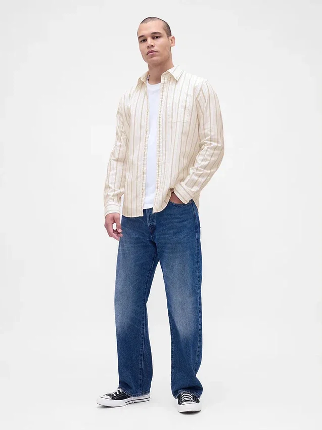 Camisa Oxford con botones