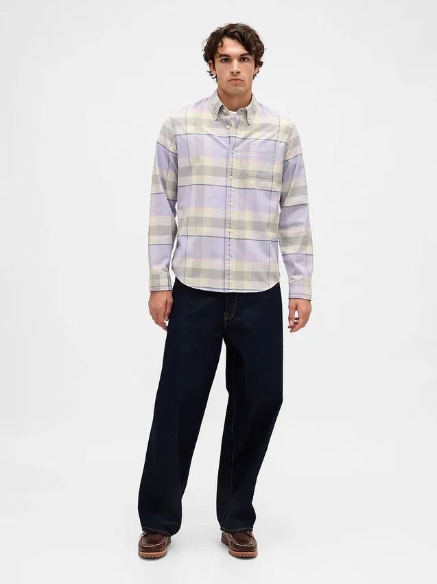 Camisa Oxford con botones