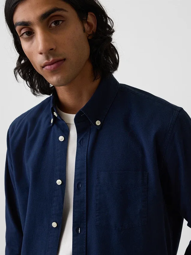 Camisa Oxford con botones