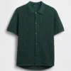 Camisa tipo jerséu holgada con textura