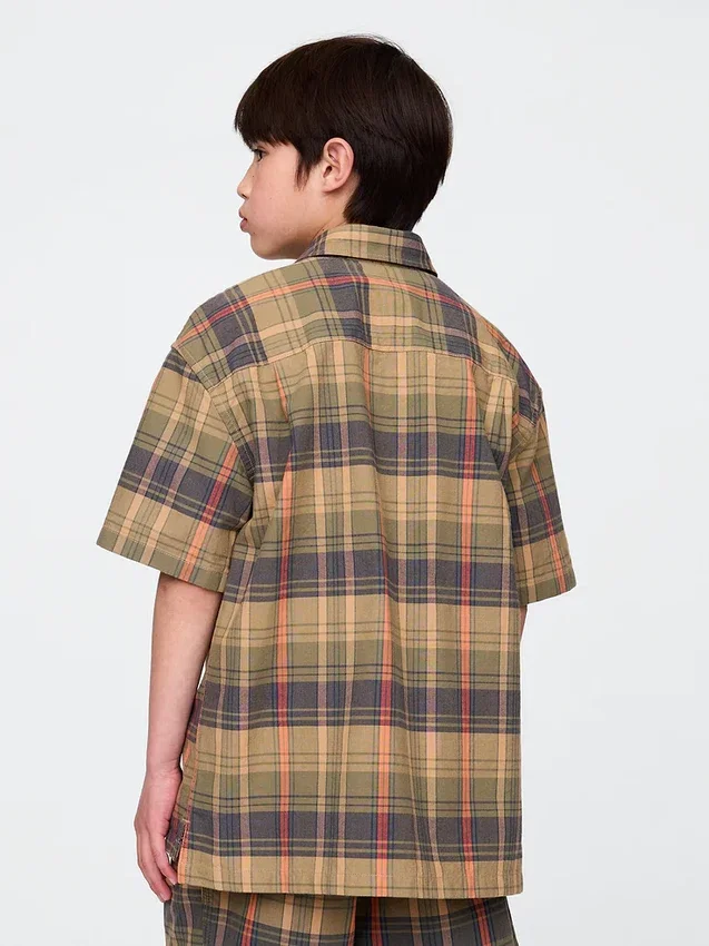 Camisas a cuadros holgadas para niños