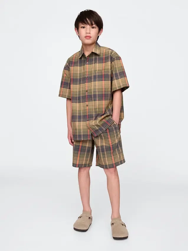 Camisas a cuadros holgadas para niños