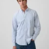Camisas clásicas de popelín de algodón orgánico