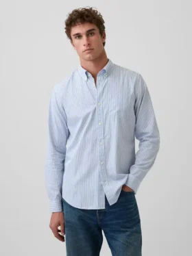 Camisas clásicas de popelín de algodón orgánico