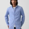 Camisas clásicas de popelín de algodón orgánico