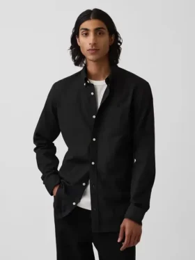 Camisas clásicas de popelín de algodón orgánico