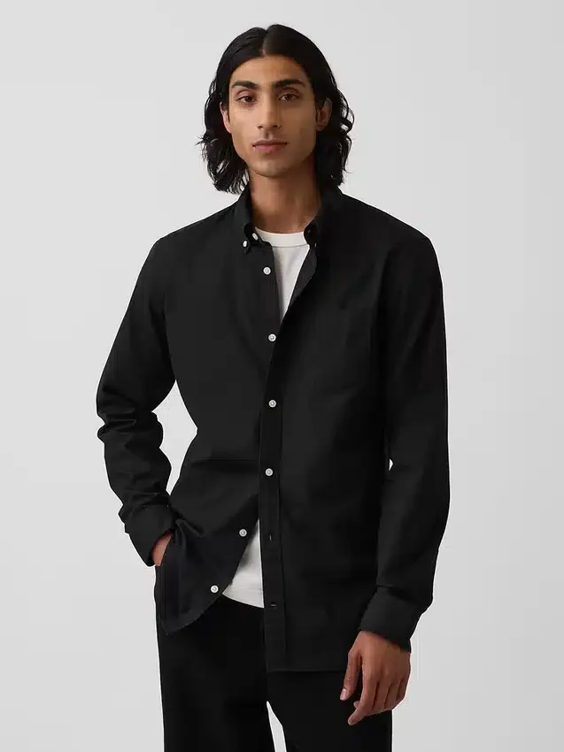 Camisas clásicas de popelín de algodón orgánico