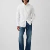 Camisas clásicas de popelín de algodón orgánico