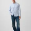 Camisas clásicas de popelín de algodón orgánico