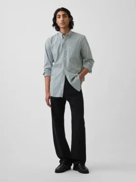 Camisas clásicas de popelín de algodón orgánico
