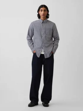 Camisas clásicas de popelín de algodón orgánico