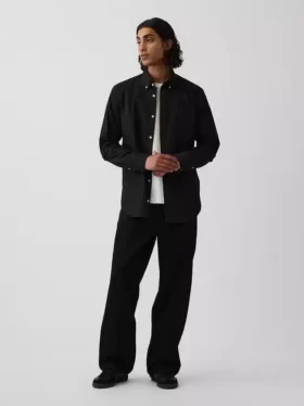 Camisas clásicas de popelín de algodón orgánico