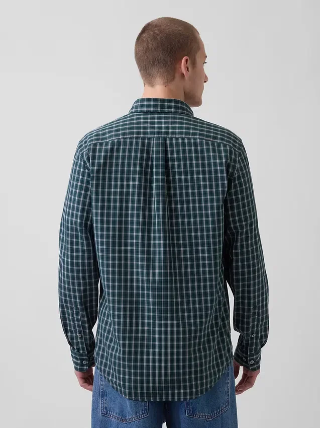 Camisas clásicas de popelín de algodón orgánico