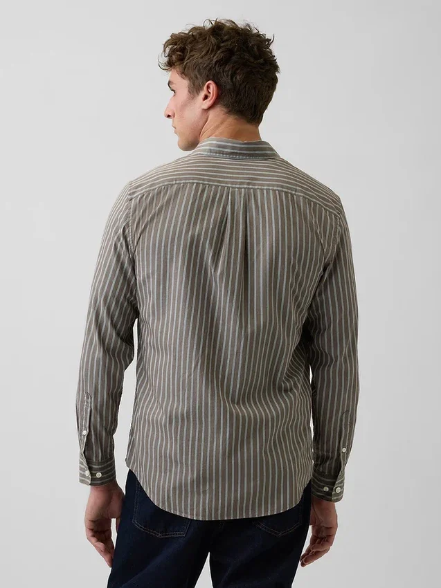 Camisas clásicas de popelín de algodón orgánico