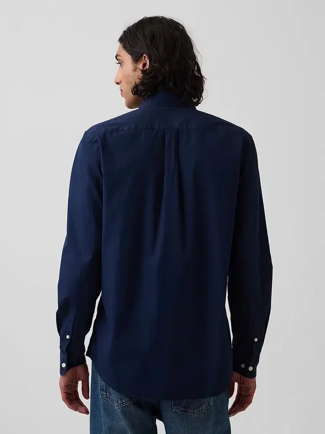 Camisas clásicas de popelín de algodón orgánico