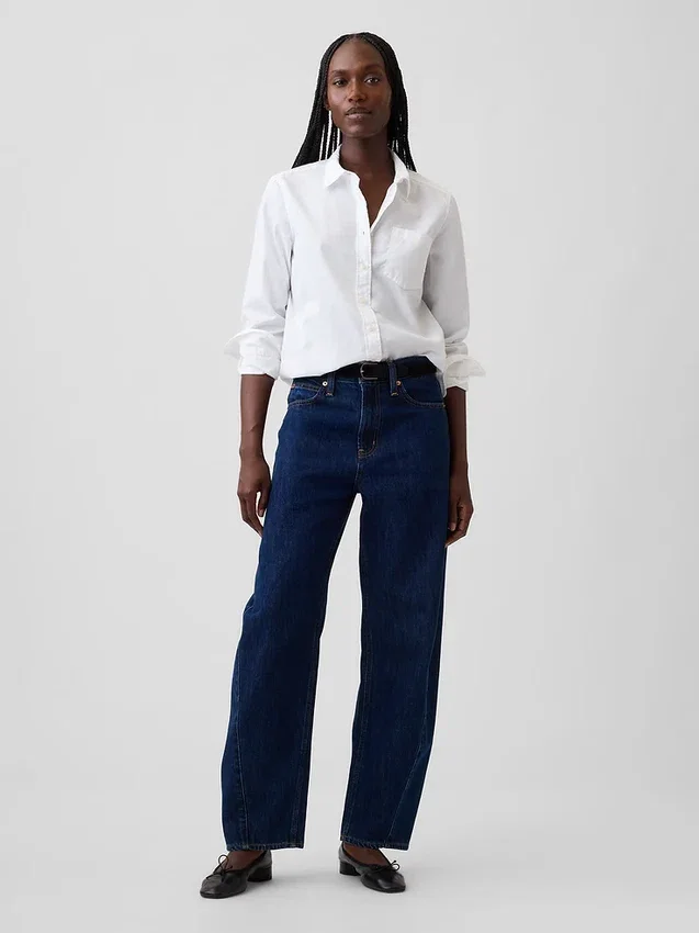 Camisas clásicas de popelín de algodón orgánico